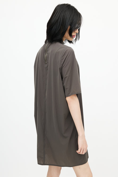 Rick Owens SS 15 Grey Shift Dress