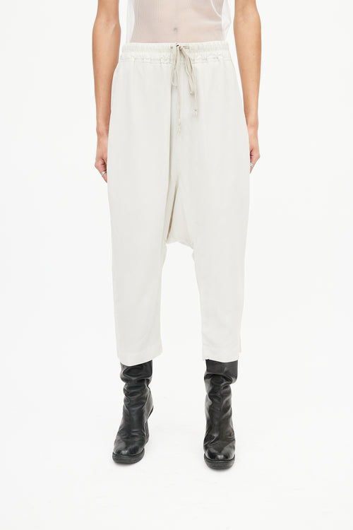 Rick Owens SS 2019 Grey Babel Crepe Trouser