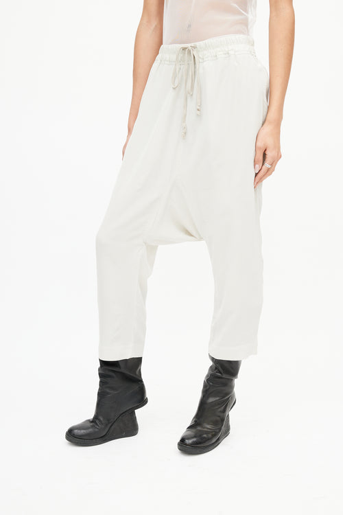 Rick Owens SS 2019 Grey Babel Crepe Trouser