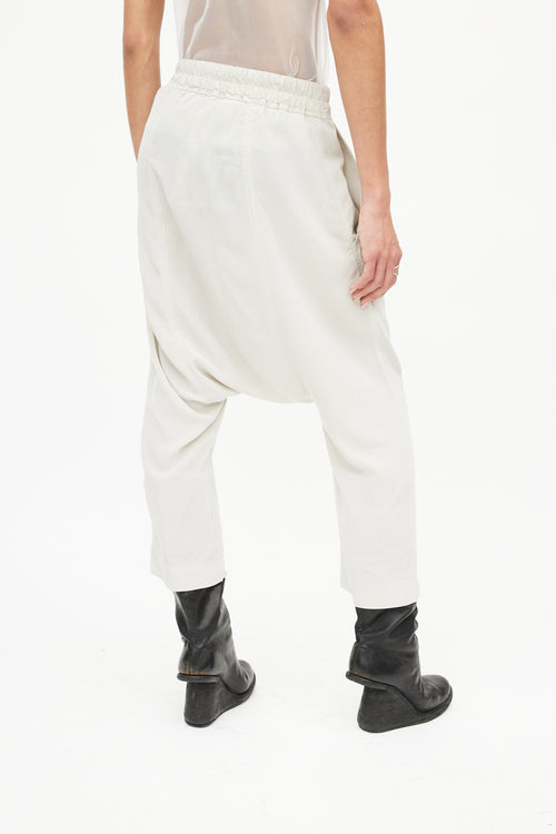 Rick Owens SS 2019 Grey Babel Crepe Trouser