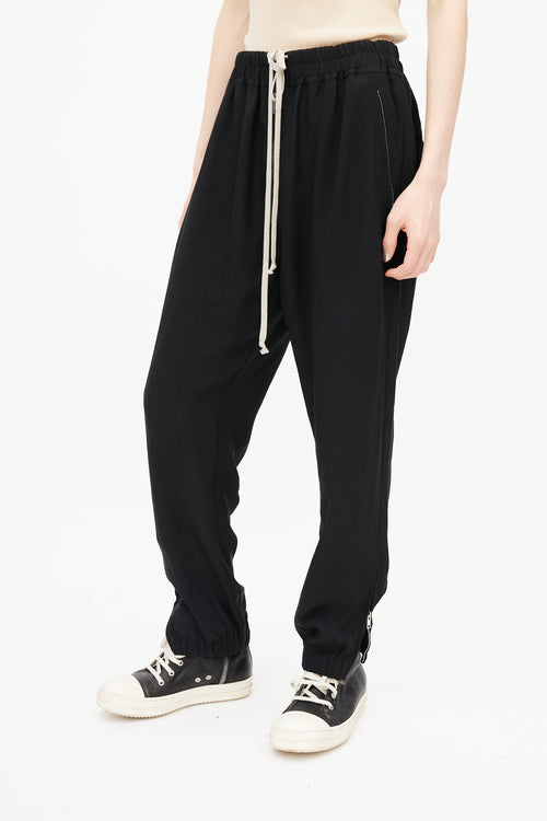 Rick Owens SS 21 Black Drop Seat Trouser