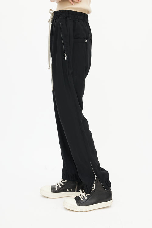 Rick Owens SS 21 Black Drop Seat Trouser