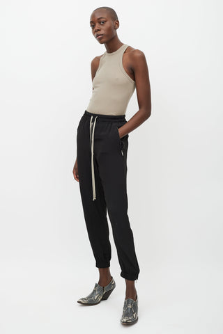 Rick Owens SS 21 Black Drop Seat Trouser