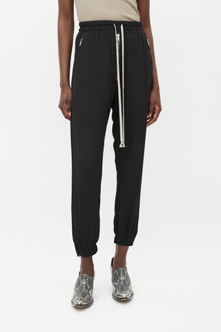 Rick Owens SS 21 Black Drop Seat Trouser