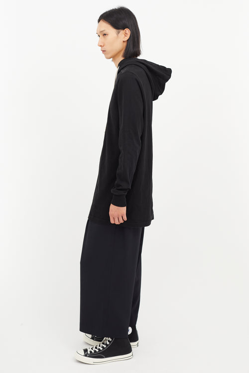 Rick Owens SS16 Cyclops Black Hoodie