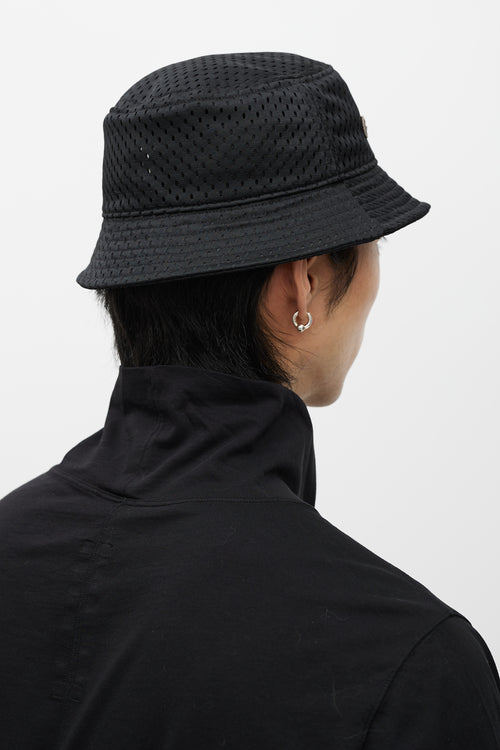 Rick Owens X Champion Black Mesh Jersey Bucket