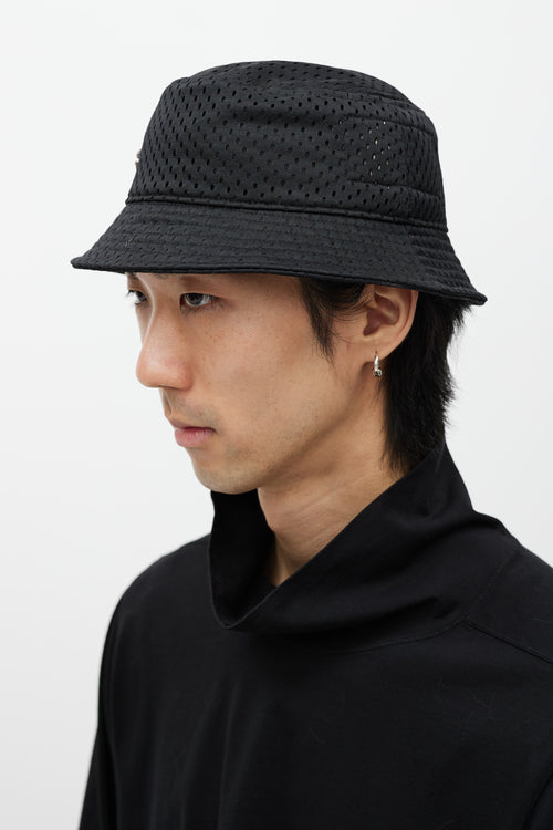 Rick Owens X Champion Black Mesh Jersey Bucket