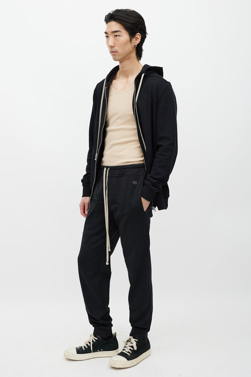 Rick Owens X Champion Black Mesh Jersey Jogger