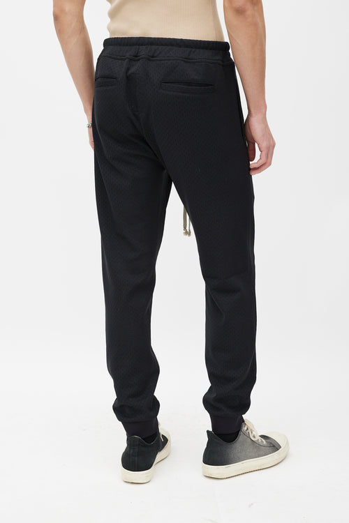 Rick Owens X Champion Black Mesh Jersey Jogger