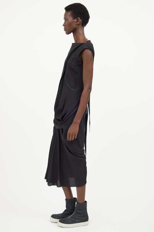 Rick Owens Black Tecuatl Tie Top