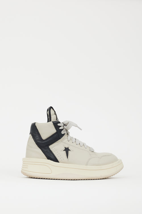 Rick Owens DRKSHDW X Converse Grey 
Black TURBOWPN Sneaker