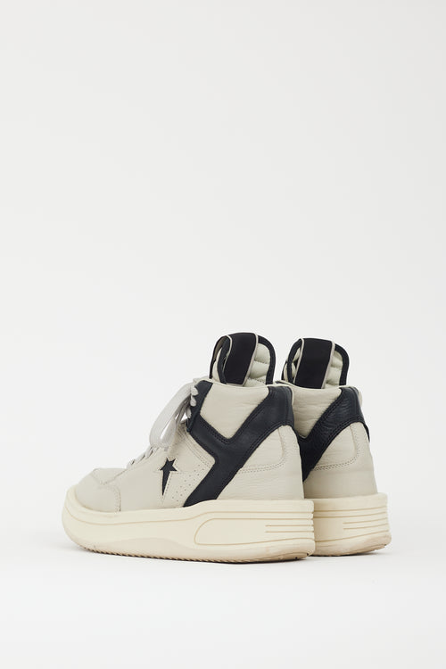 Rick Owens DRKSHDW X Converse Grey 
Black TURBOWPN Sneaker