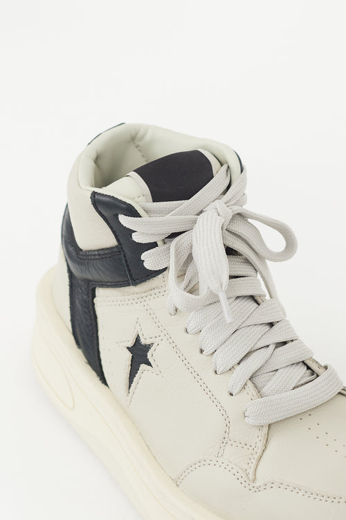 Rick Owens DRKSHDW X Converse Grey 
Black TURBOWPN Sneaker