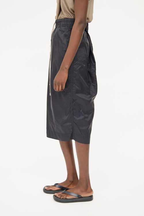 Rick Owens Black Nylon   Skirt