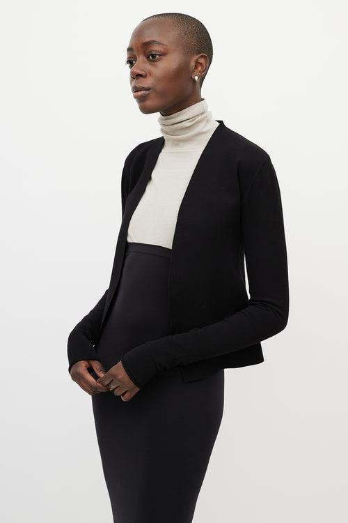 Rick Owens FW19 Black Open Front Cardigan