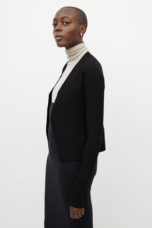 Rick Owens FW19 Black Open Front Cardigan