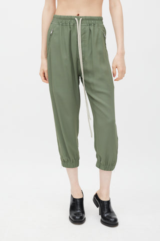 Rick Owens SS 2023 Edfu Green Drawstring Pant