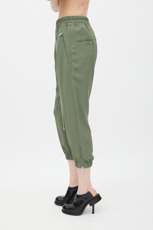 Rick Owens SS 2023 Edfu Green Drawstring Pant