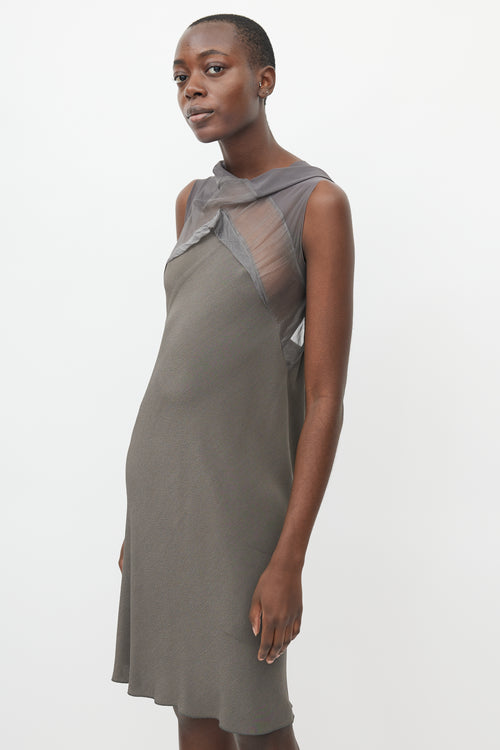 Rick Owens SS 2010 Grey Open Back Dress