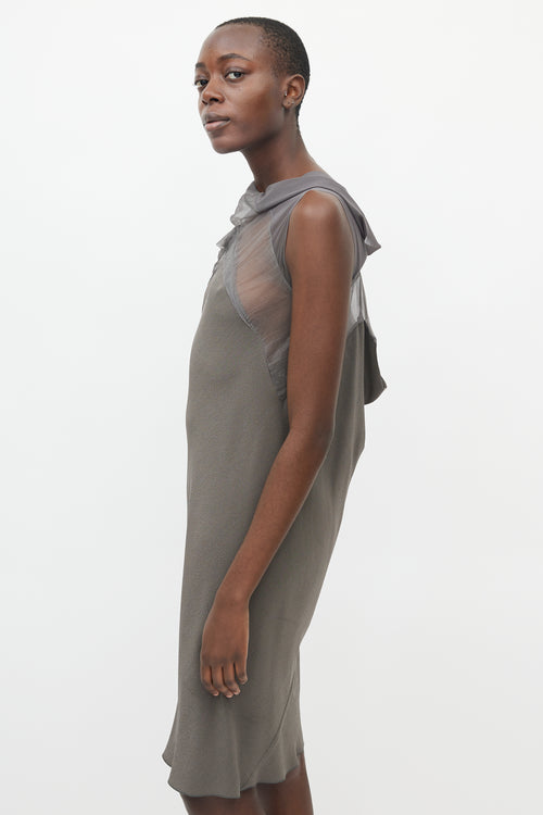 Rick Owens SS 2010 Grey Open Back Dress