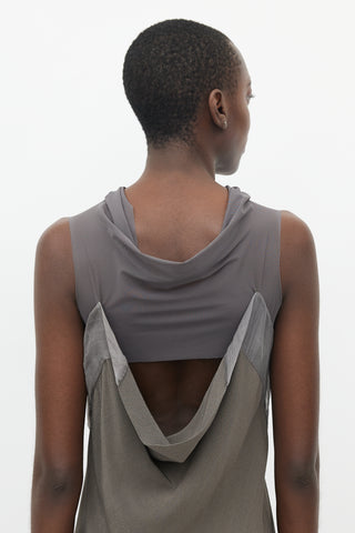 Rick Owens SS 2010 Grey Open Back Dress