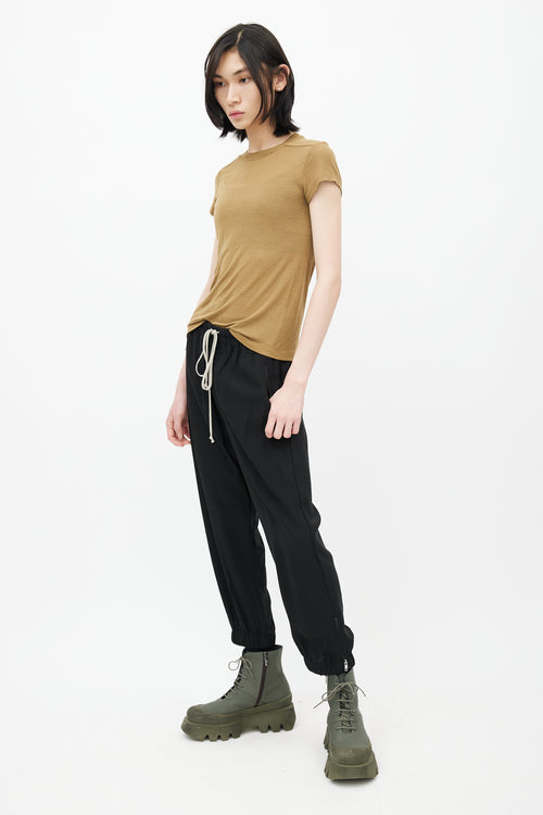 Rick Owens SS 2022 Fogachine Black Drawstring Pant