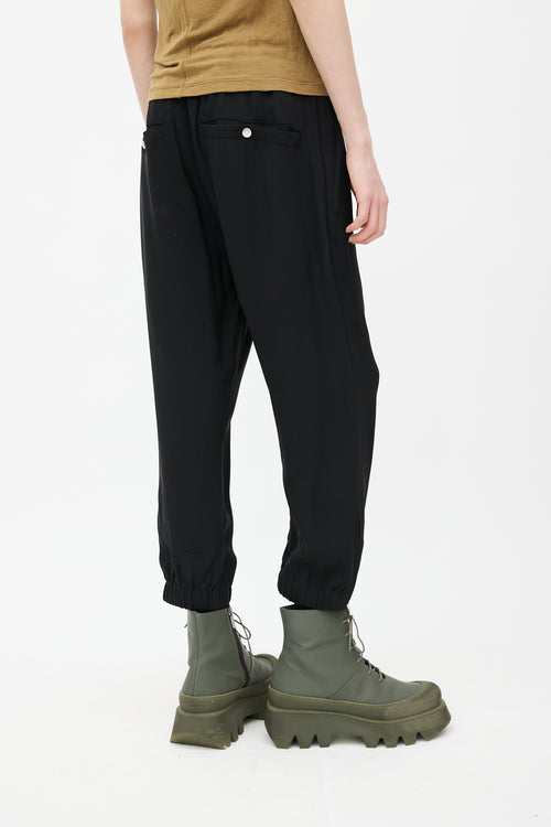 Rick Owens SS 2022 Fogachine Black Drawstring Pant