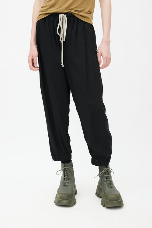 Rick Owens SS 2022 Fogachine Black Drawstring Pant