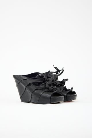 Rick Owens SS 2011 Leather Knot Wedge