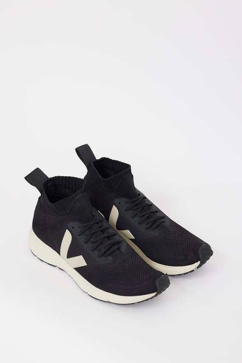 Rick Owens x Veja Black Sock Sneaker