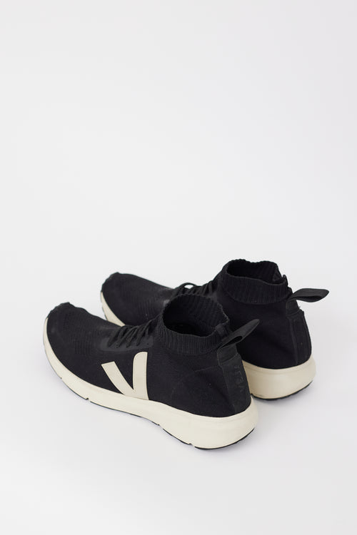 Rick Owens x Veja Black Sock Sneaker