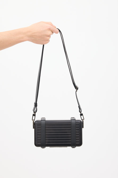 Rimowa Black Personal Clutch On Strap Bag