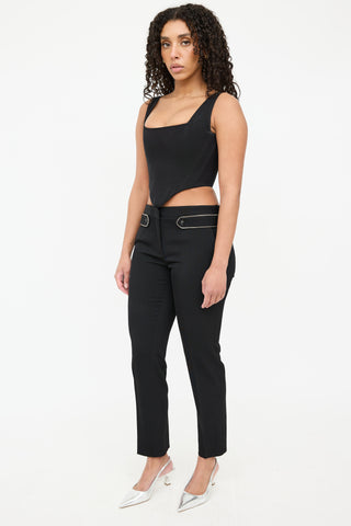 Wool Chain Trouser