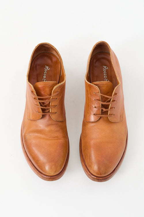 Rocco P. Brown Leather Lace Up Loafer