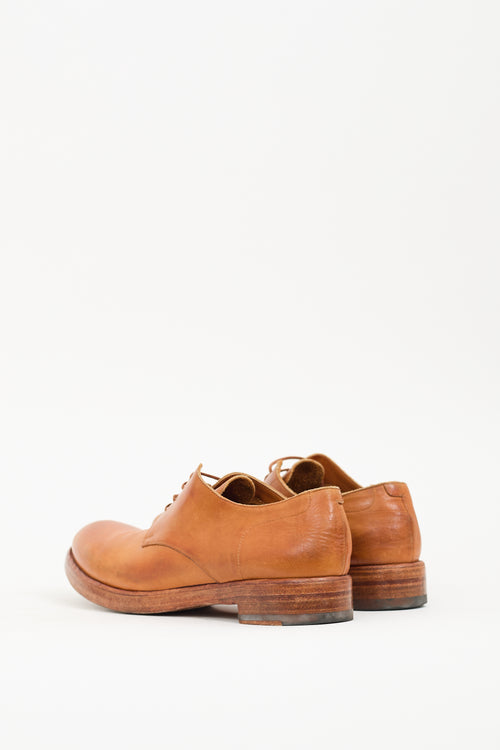 Rocco P. Brown Leather Lace Up Loafer