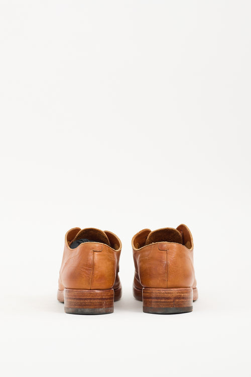 Rocco P. Brown Leather Lace Up Loafer