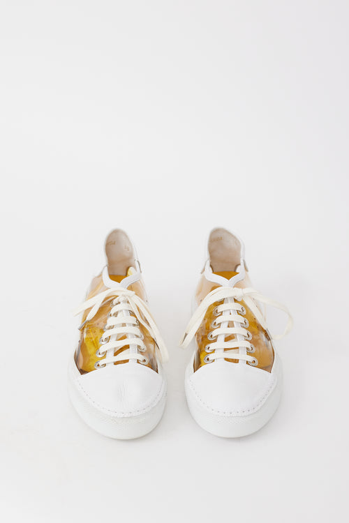 Leather 
PVC Feather Sneaker