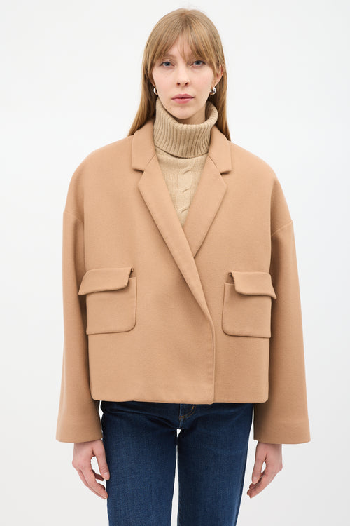 Rochas Beige Wool Two Pocket Jacket