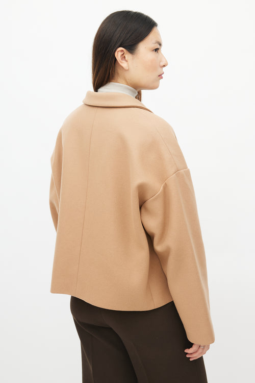 Rochas Beige Wool Cropped Jacket