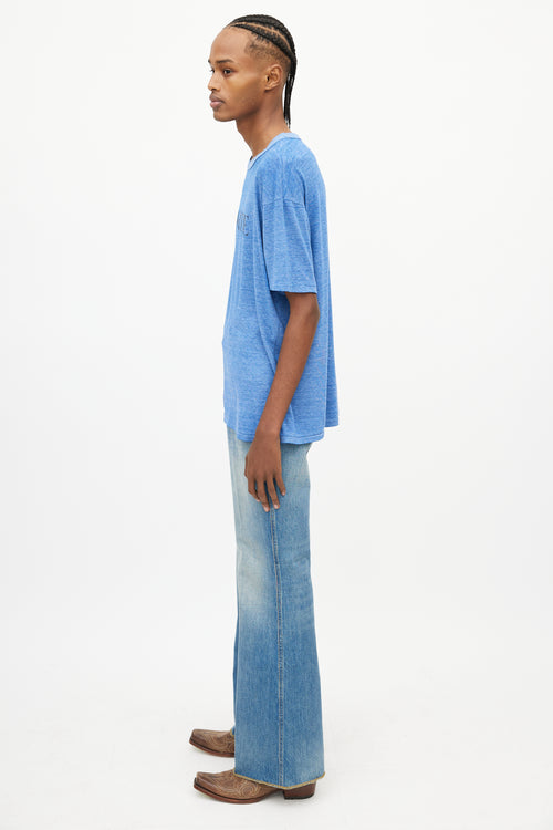 Rodarte Blue Faded Logo T-Shirt