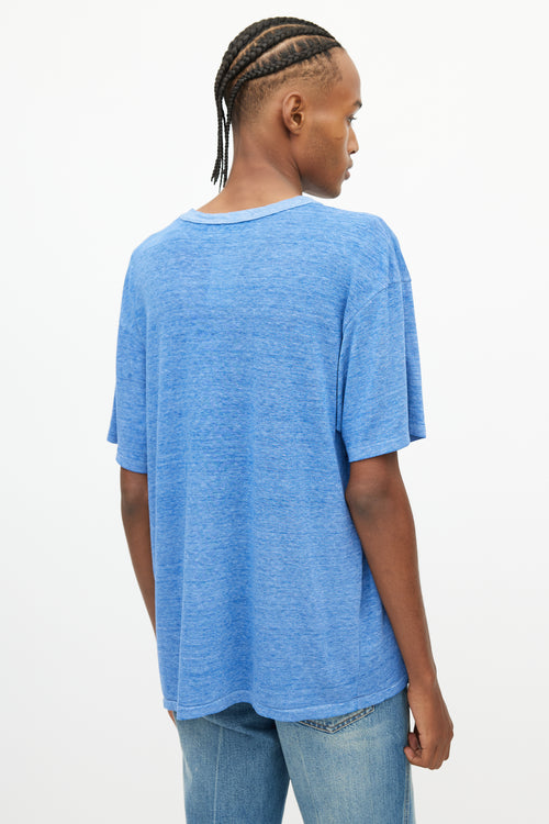 Rodarte Blue Faded Logo T-Shirt