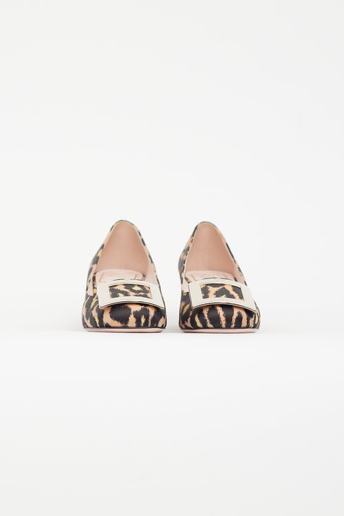 Roger Vivier Beige 
Multicolour Belle Vivier Pump