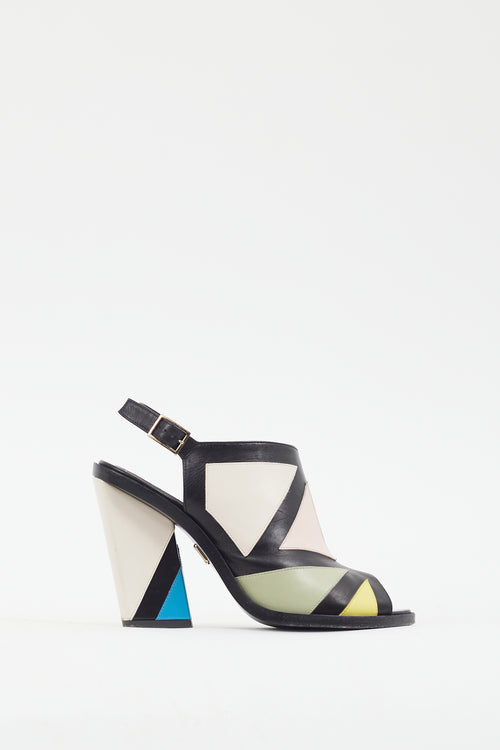 Roger Vivier Black Multi Geometric Heel