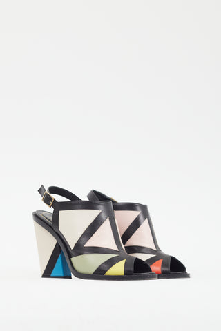 Roger Vivier Black Multi Geometric Heel