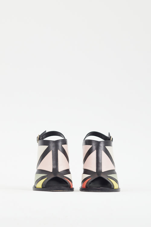 Roger Vivier Black Multi Geometric Heel