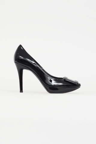 Black Patent Belle De Nuit Pump Roger Vivier