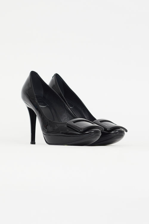 Black Patent Belle De Nuit Pump Roger Vivier