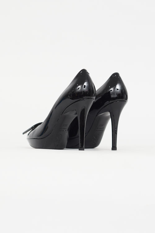 Black Patent Belle De Nuit Pump Roger Vivier