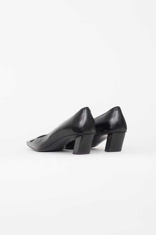 Roger Vivier Black 
Silver Belle Vivier Heel