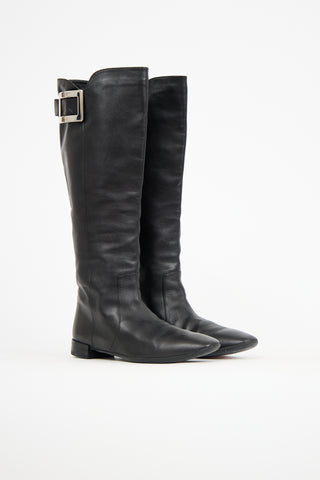 Roger Vivier Leather Knee High Boot